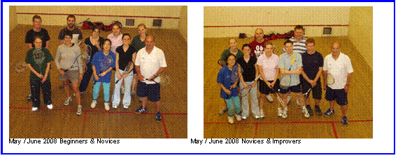 Text Box:          
May / June 2008 Beginners & Novices                                       May / June 2008 Novices & Improvers

